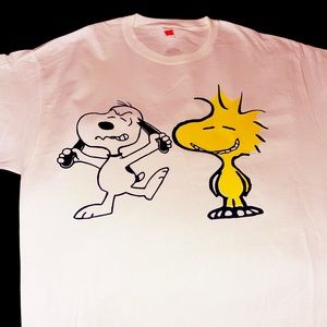 Snoopy&Woodstock White Tee